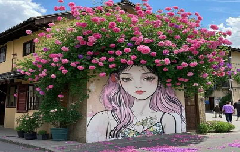 从江怎么设计网红打卡墙绘