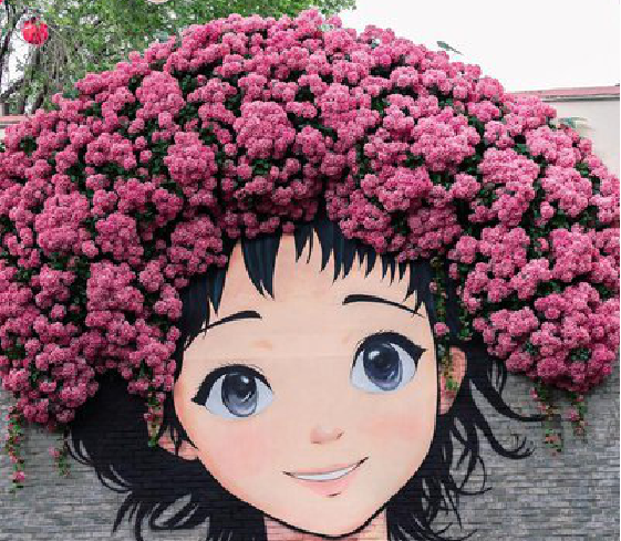 从江墙体彩绘-网红墙打卡