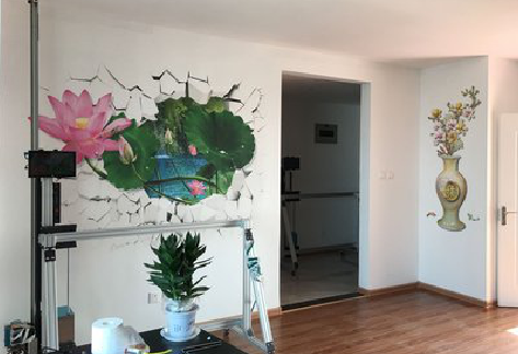 从江墙体彩绘相比墙纸的优势。