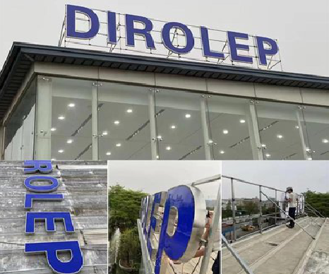 从江楼顶发光字安装的注意事项。